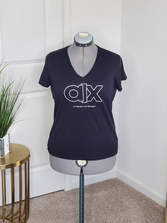 Armani Exchange Tops - Armani Exchange Women's T-shirt, Black (Size XL)